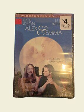 Alex & Emma DVD Widescreen Edition Kate Hudson Luke Wilson